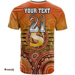 custom personalised perth scorchers indigenous aboriginal arts t shirt