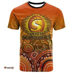 custom personalised perth scorchers indigenous aboriginal arts t shirt