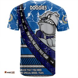 Amazing Aussie Canterbury-Bankstown Bulldogs T-Shirt - Theme Song For Rugby With Sporty Style