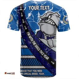 Amazing Aussie Canterbury-Bankstown Bulldogs T-Shirt - Theme Song For Rugby With Sporty Style