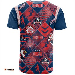 Amazing Aussie Sydney Roosters T-Shirt - Argyle Patterns Style Tough Fan Rugby For Life