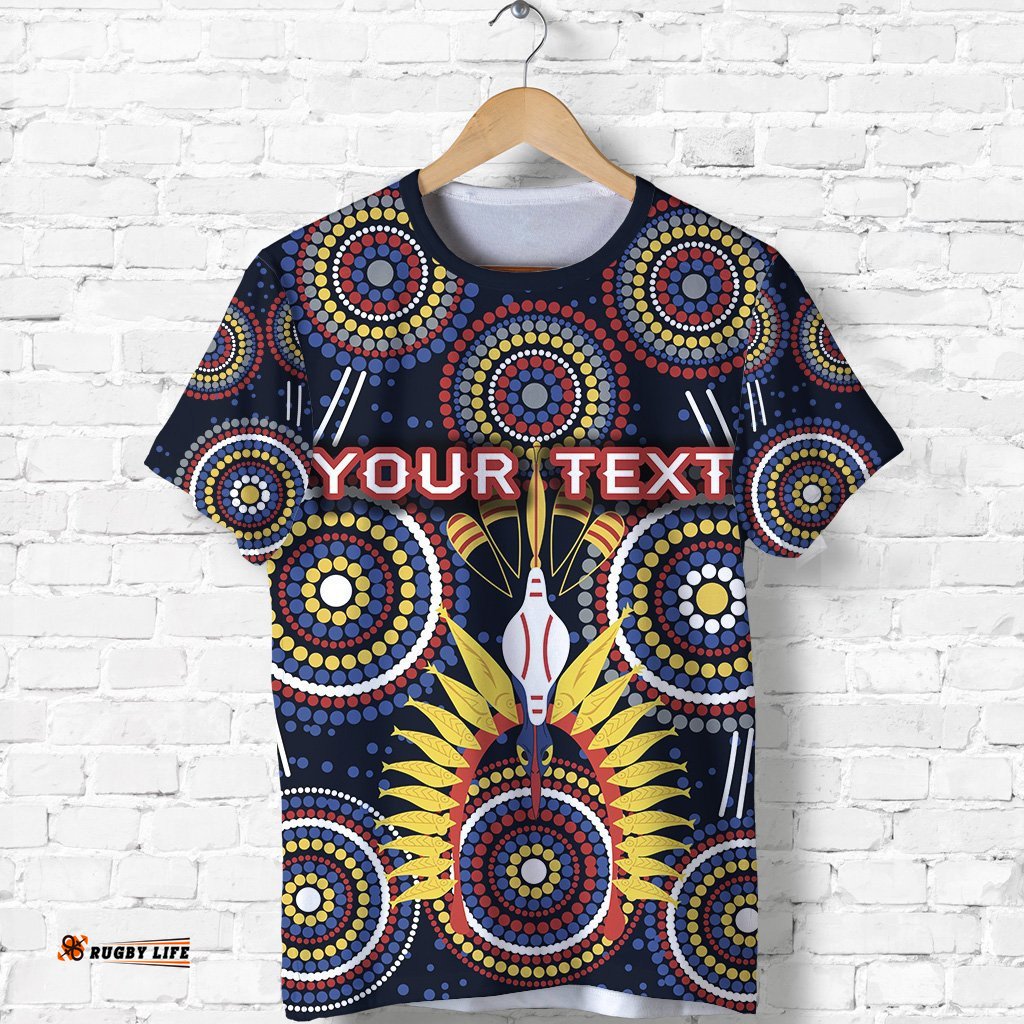 custom personalised adelaide t shirt original indigenous crows