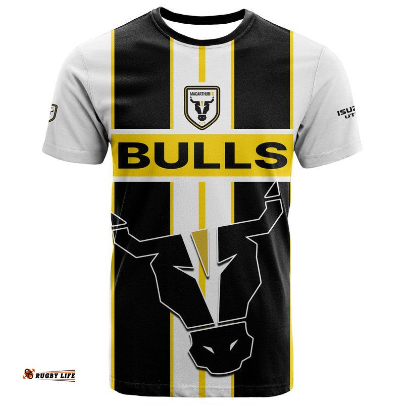 macarthur soccer t shirt bulls mascot