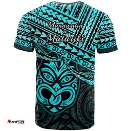 matariki new zealand t shirt maori new year tiki turquoise version