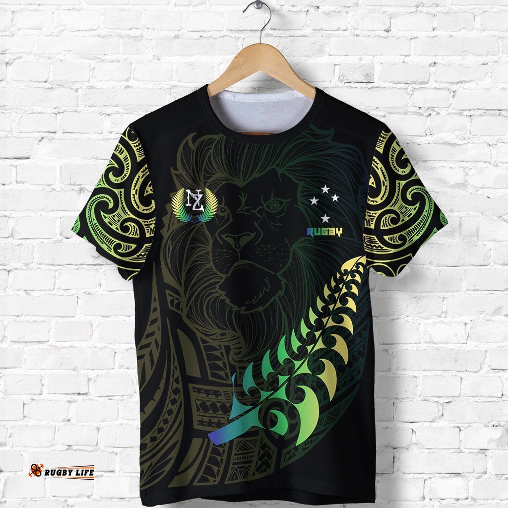 lion rugby t shirt new zealand maori shirt
