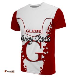custom personalisedglebe district rugby t shirt