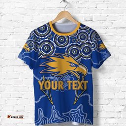 custom personalised eagles indigenous t shirt west coast