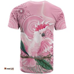 pink cockatoo australia t shirt aussie cacatua leadbeateri aboriginal art