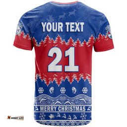 custom personalised and number bulldogs unique winter season t shirt dogs merry christmas