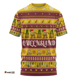 Amazing Aussie Queensland Big Things Christmas Custom T-shirt - The Big Pineapple T-shirt
