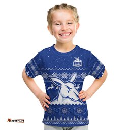 custom personalised melbourne football t shirt north kangaroos indigenous merry christmas