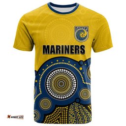custom personalised and number mariners football t shirt aboriginal