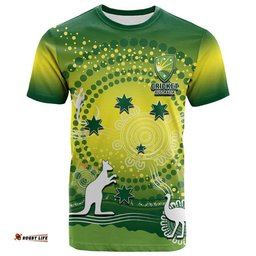 custom personalised and number cricket australia t shirt cricket aboriginal vibe