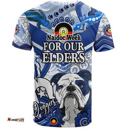 Amazing Aussie Canterbury-Bankstown Bulldogs Custom T-Shirt - Naidoc Week Doggies T-Shirt