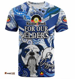 Amazing Aussie Canterbury-Bankstown Bulldogs Custom T-Shirt - Naidoc Week Doggies T-Shirt