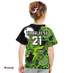 custom personalised sydney thunder cricket t shirt naidoc torres strait for our elders