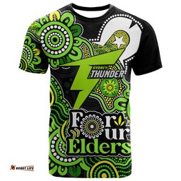 custom personalised sydney thunder cricket t shirt naidoc torres strait for our elders