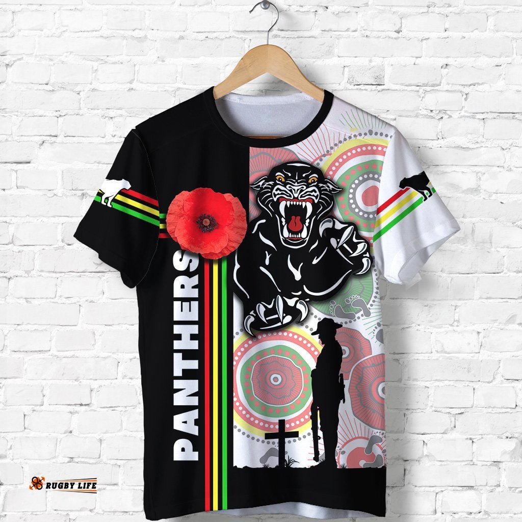 penrith panthers t shirt anzac day power style