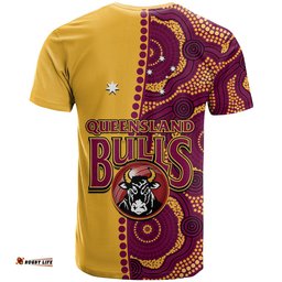 queensland cricket 2023 t shirt bulls sheffield shield indigenous