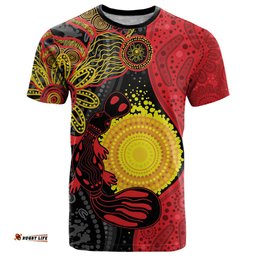 platypus aboriginal art style t shirt