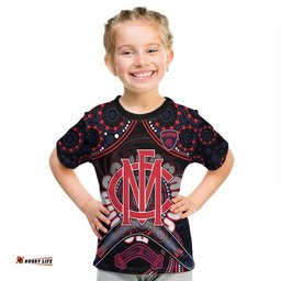 custom personalised demons football t shirt boomerang indigenous dots