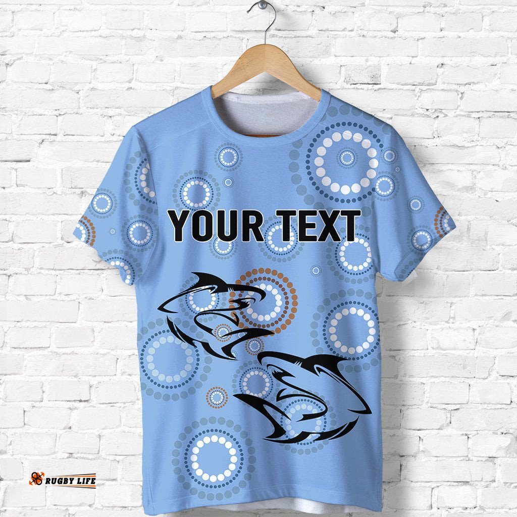 custom personalised cronulla t shirt sharks unique indigenous