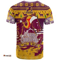 broncos christmas rugby t shirt merry christmas broncos retro heritage jersey aboriginal custom t shirt