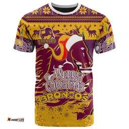 broncos christmas rugby t shirt merry christmas broncos retro heritage jersey aboriginal custom t shirt