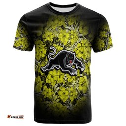 penrith panthers t shirt polynesian hibiscus tropical vintage nrl 0