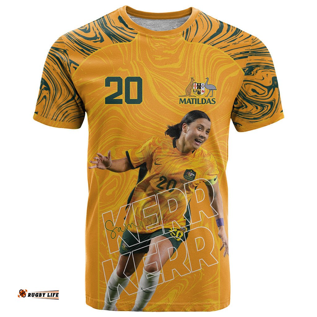 sam kerr australia matildas t shirt