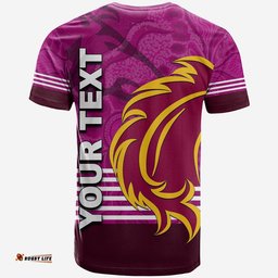 custom personalised broncos rugby t shirt pink jersey