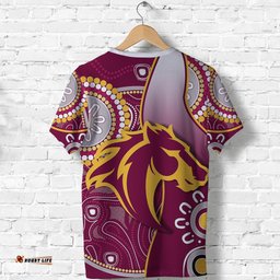 custom personalised broncos indigenous t shirt brisbane strong