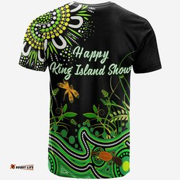 happy king island show t shirt aboriginal tasmania australia