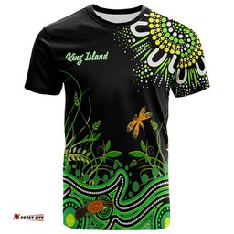 happy king island show t shirt aboriginal tasmania australia