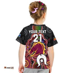 custom personalised broncos rugby naidoc week t shirt indigenous