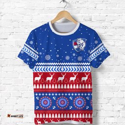 custom personalised bulldogs football christmas t shirt western bulldogs