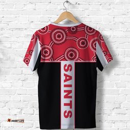 saints enthusiasm t shirt st kilda indigenous