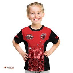 custom text and number south australia cricket 2023 t shirt west end redbacks sheffield shield indigenous