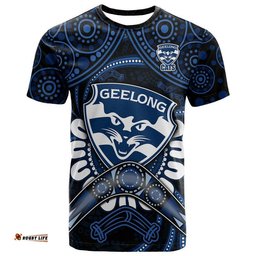 custom personalised cats football t shirt boomerang indigenous dots