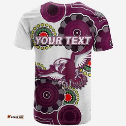 custom personalised eagles rugby aboriginal vibe t shirt