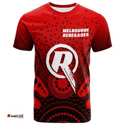 melbourne renegades t shirt aboriginal style of dot