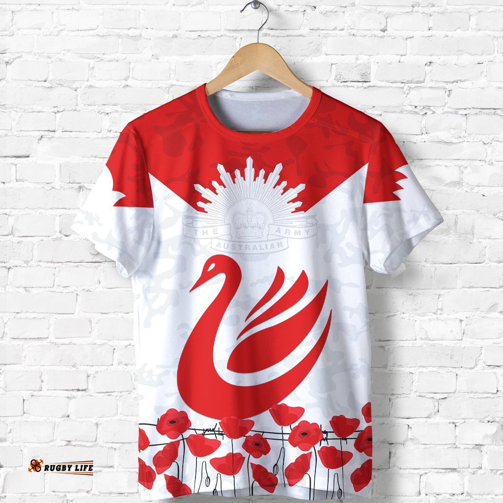sydney t shirt swans anzac day
