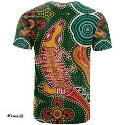 custom personalised aboriginal art crocodile t shirt you are number one
