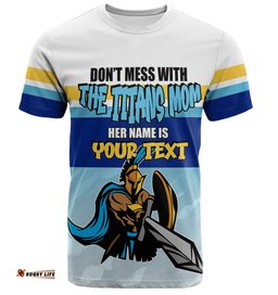 Amazing Aussie Gold Coast Titans Mother's Day T-Shirt - Screaming Mom and Crazy Fan