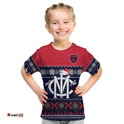 melbourne football t shirt demons indigenous merry christmas
