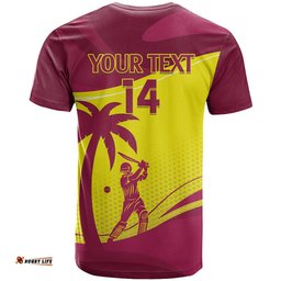 custom west indies cricket t shirt 2024 world cup go windies