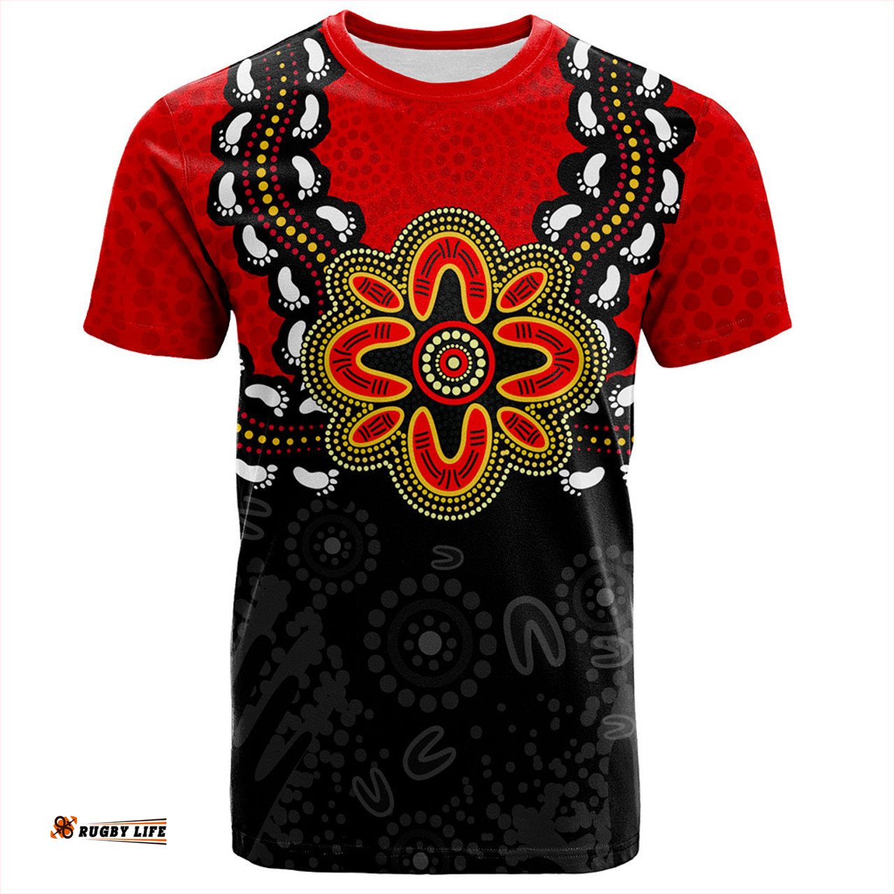 Amazing Aussie Australia T-Shirt Aboriginal Inspired Symbol Pattern
