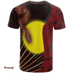 aboriginal t shirts indigenous snake sun dot painting