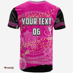 custom personalised and number sydney sixers t shirt cricket aboriginal vibe