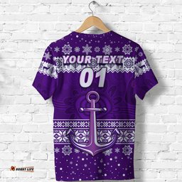 custom personalised fremantle dockers t shirt freo christmas simple style white